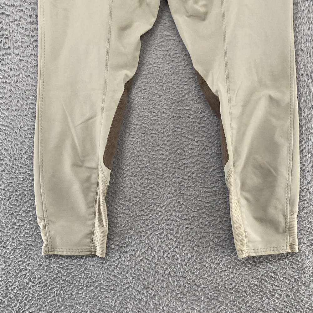 RJ Classics Riding Pants Womens 32R Beige Ankle Knee Patch Equestrian Gulf - Picture 9 of 14
